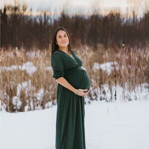 Green Maternity Dress